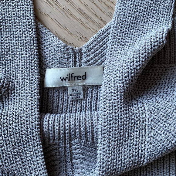 ARITZIA Wilfred Monty Knit Crop Top - Ashen - XXS - Picture 2 of 3